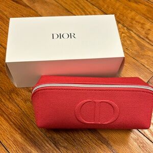 NWB Dior Beauty pouch Salmon color